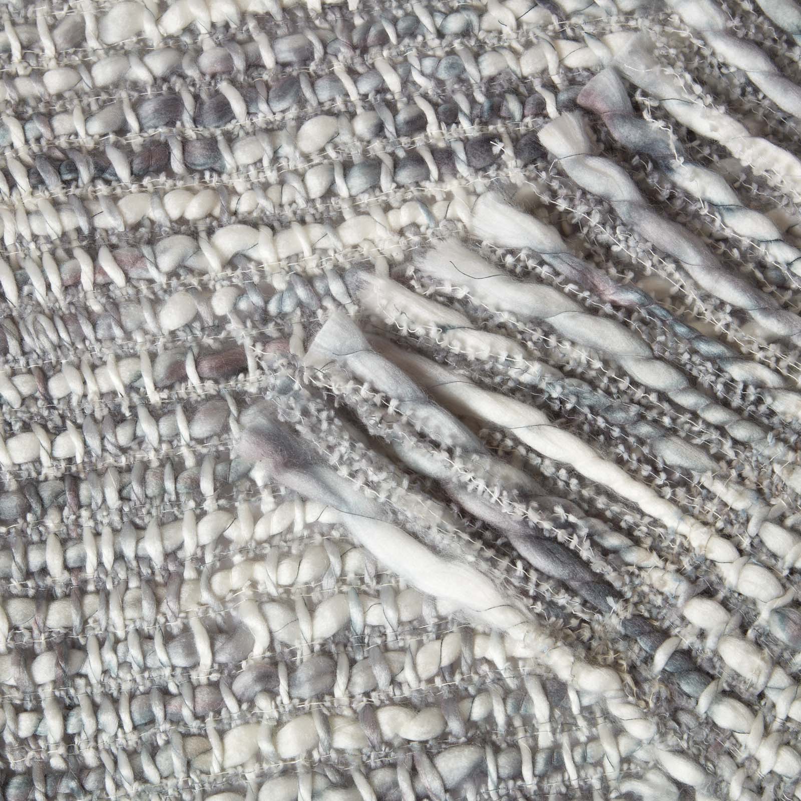 Ophelia Soft Throw With Tassels | 125cm x 150cm | Grey