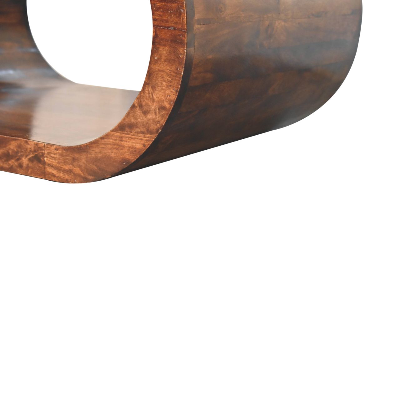 Amaya Solid Wood Coffee Table In Chocolate Brown Finish