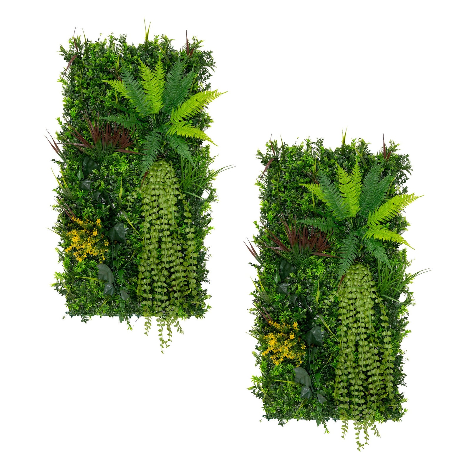 Alina Artificial Wall Tile X 2 | 50cm x 100cm | Green