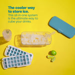 Ice Cube Tray With Dispenser And Storage