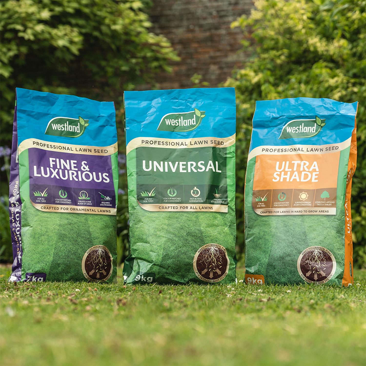Ultra Shade Professional Lawn Seed For All Soil Types Covers 9kg | 9kg