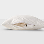 Premium Wool King Size Pillow With Quilted Case, 19 X 35"