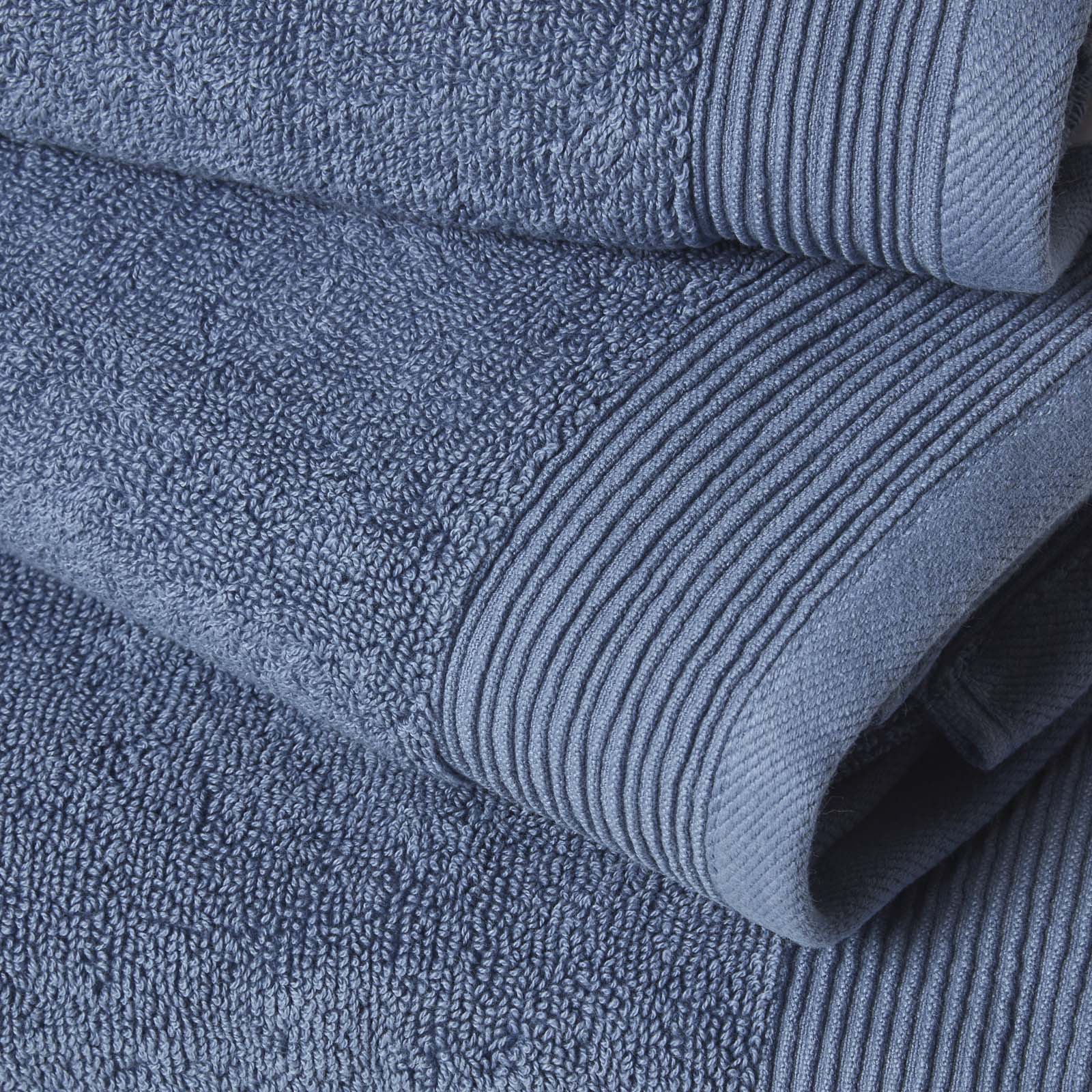 100% Combed Egyptian Cotton 700 Gsm Towels | Face Towel | Denim Blue