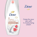 Caring Bath Soak - Almond Cream & Hibiscus, 1/4 Cream, 3 X 450ml