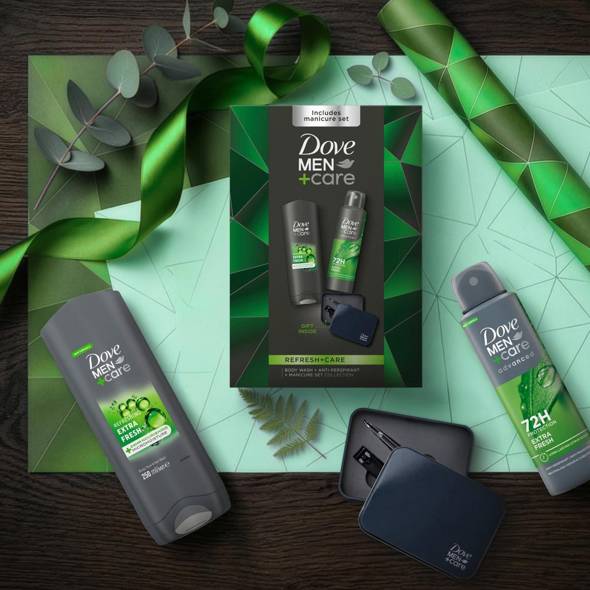 Men+care Refresh+care Duo & Manicure Kit Gift Set, 2 Piece Each | Set of 3