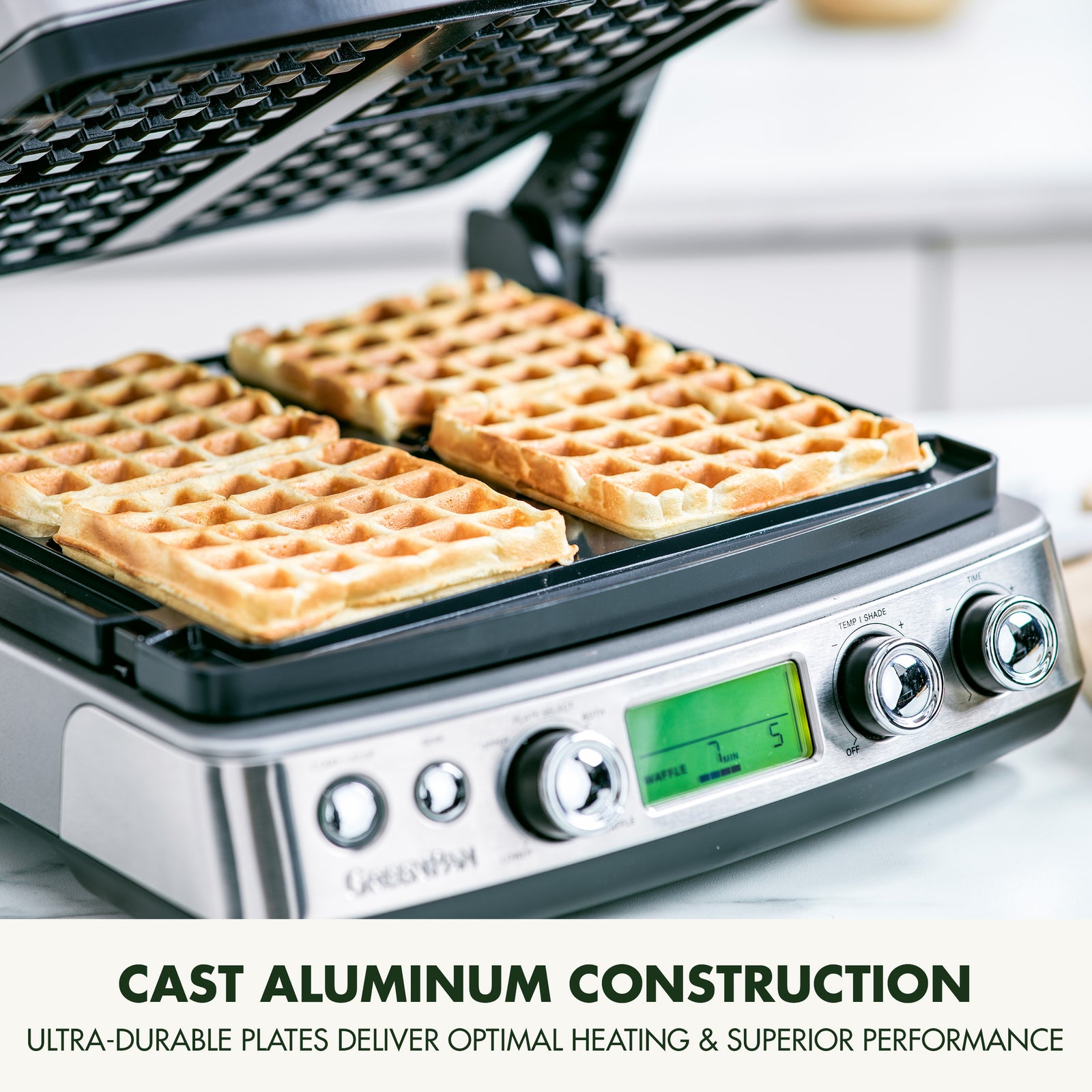 Elite 6-in-1 Contact Grill, Pfas-free Ceramic Non-stick, Adjustable Temperature | Silver
