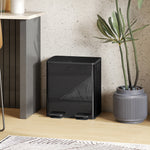 2 X 20l Dual Rubbish Bin Pedal Bin For Recycling And Waste | Black