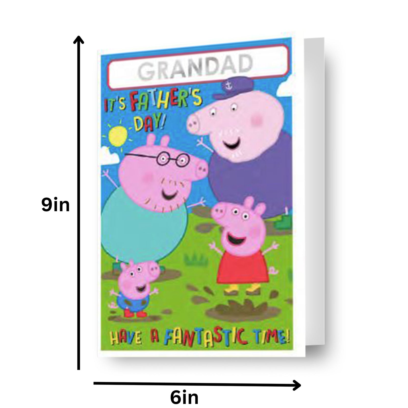 Peppa Pig Sticker Father's Day Card Official Product