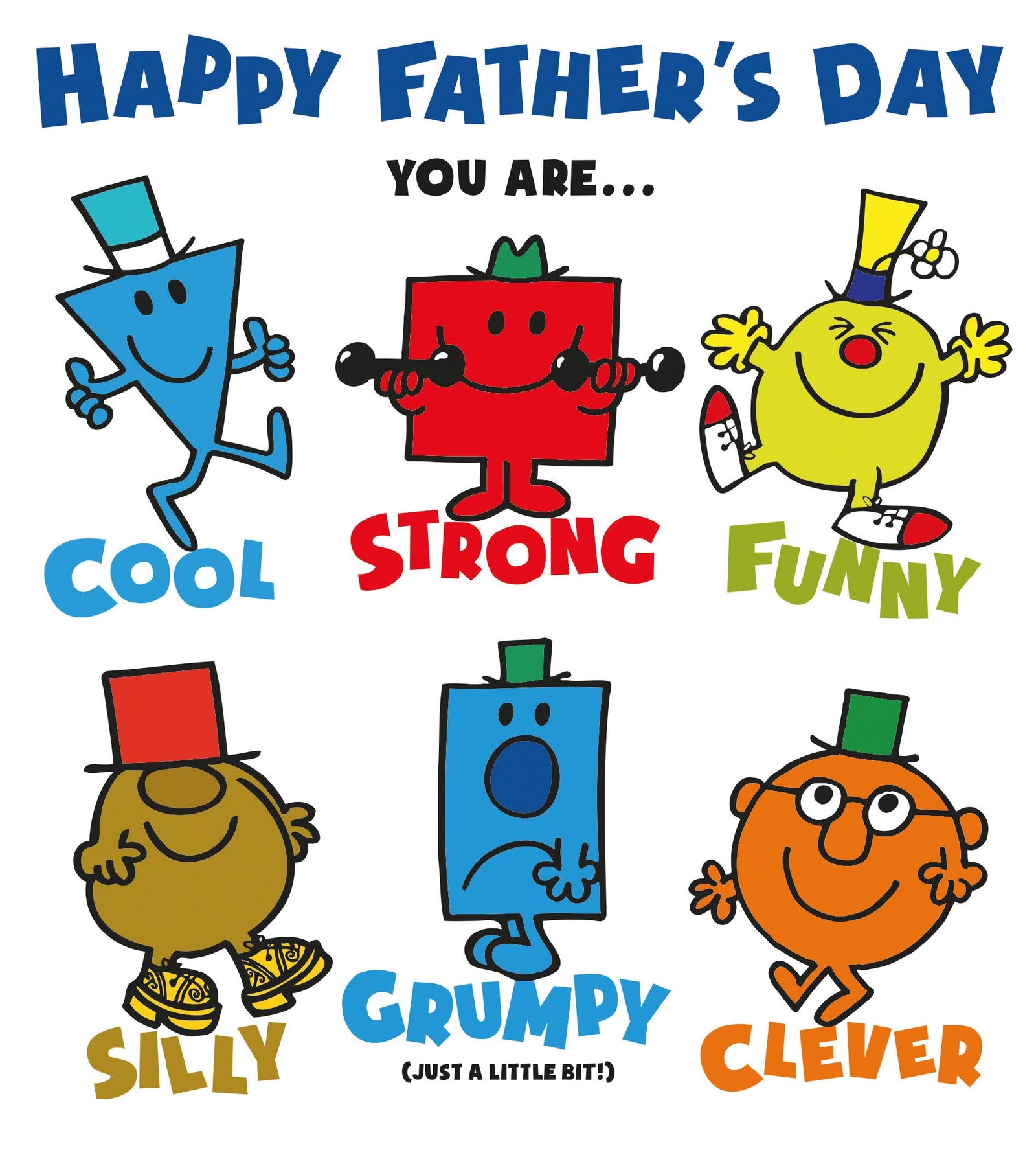 Mr Men & Little Miss You Are...' Father's Day Card Official Product
