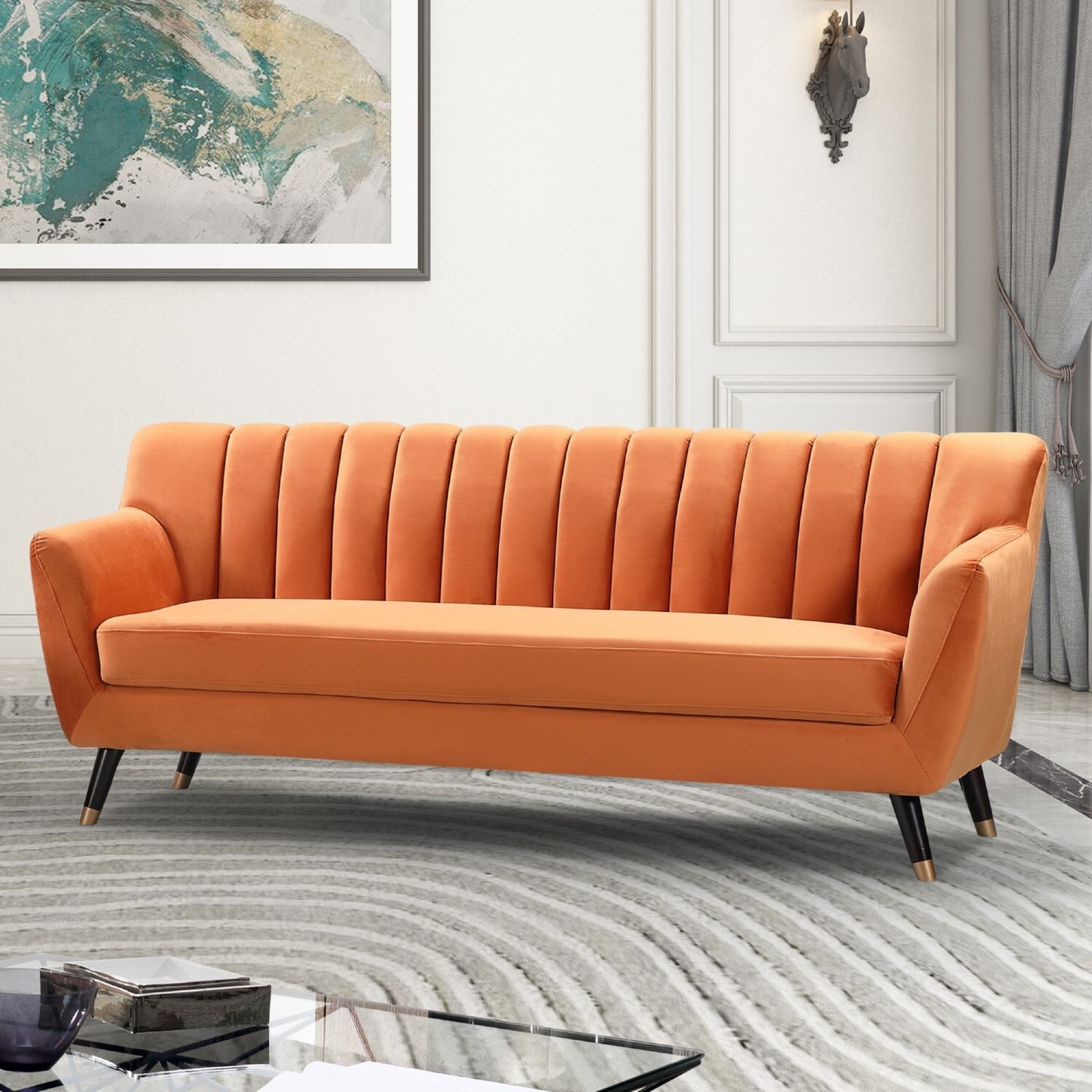 Morgan 3 Seat Sofa | 3 | Orange