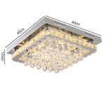 Modern Fancy Crystal Led Flush Mount Ceiling Light | Warm