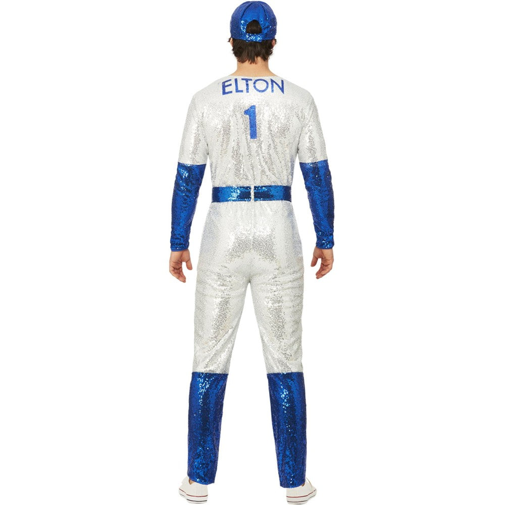 Elton John Deluxe Sequin Baseball Costume | Small