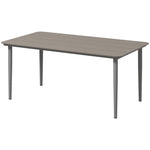 Garden Table W/ Rust Resistant Metal | Dark Gray