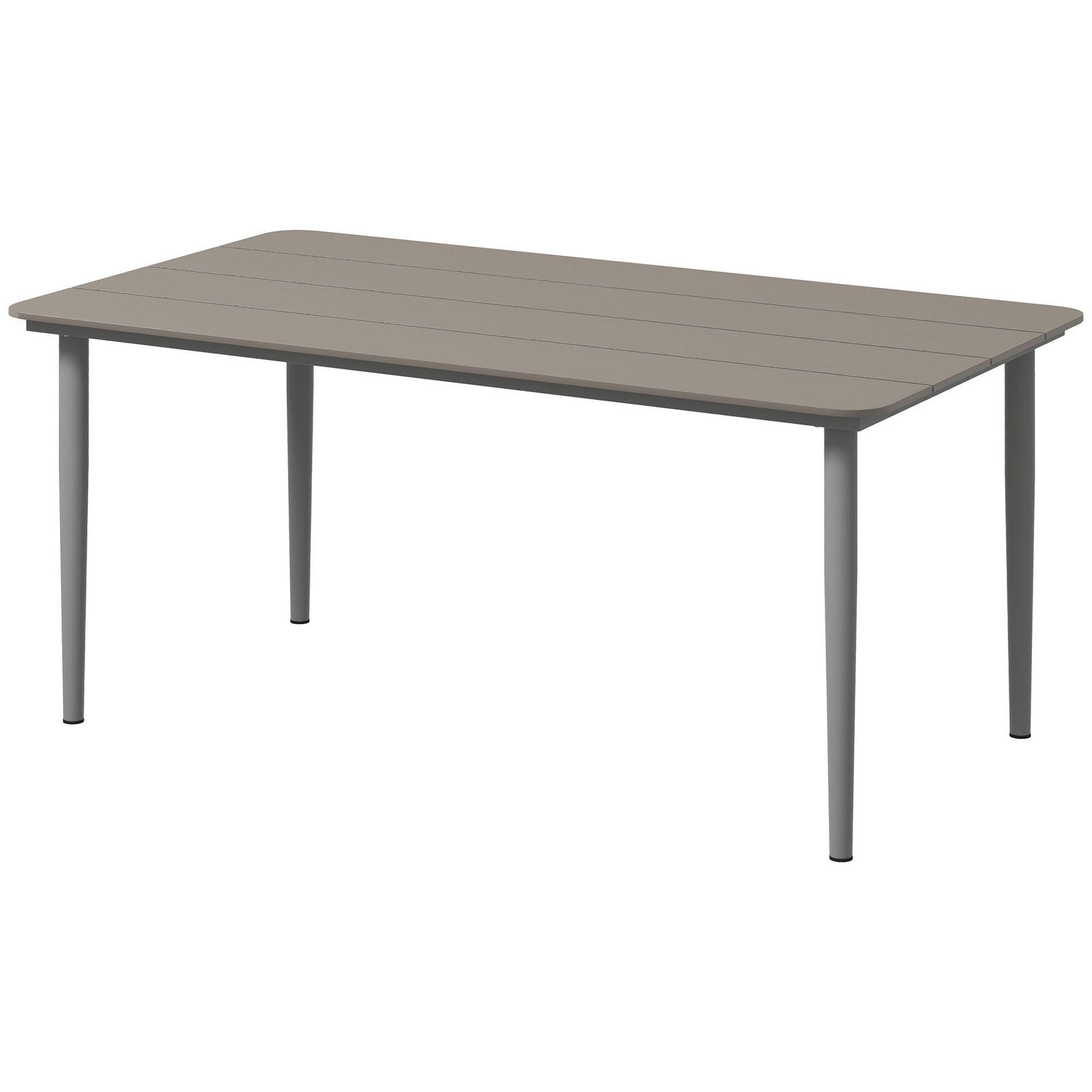 Garden Table W/ Rust Resistant Metal | Dark Gray