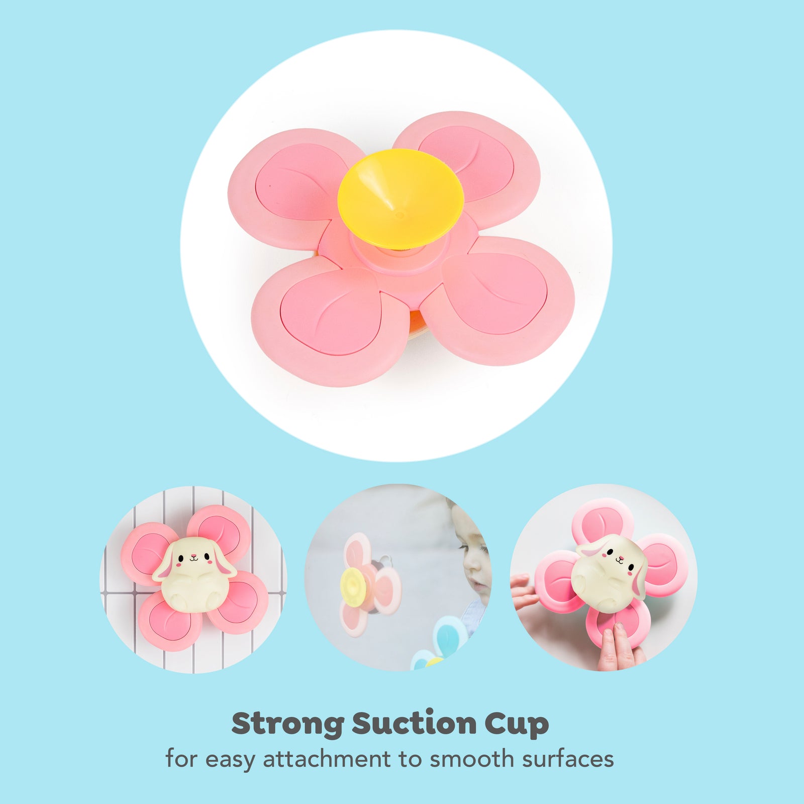 Baby Sensory Bunny Spinner Fidget Toy