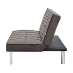 Click Clack Linen Blend Sofa Bed - 3 Seater | Brown