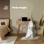 Double Sherpa Fleece Blanket - Misty Grey