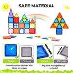 Kids Magnetic Building Blocks Magnetic Tiles Educational Construction Toy | Multi Colour
