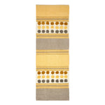 Cotton Chenille Striped Tufted Circle Rug | 200cm | Mustard