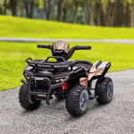 6v Kids Electric Ride On Car Toddler Quad Bike Atv For 18-36 Month | Black