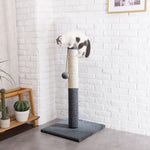 Cat Scratching Post With Hanging Ball For Indoor Cats