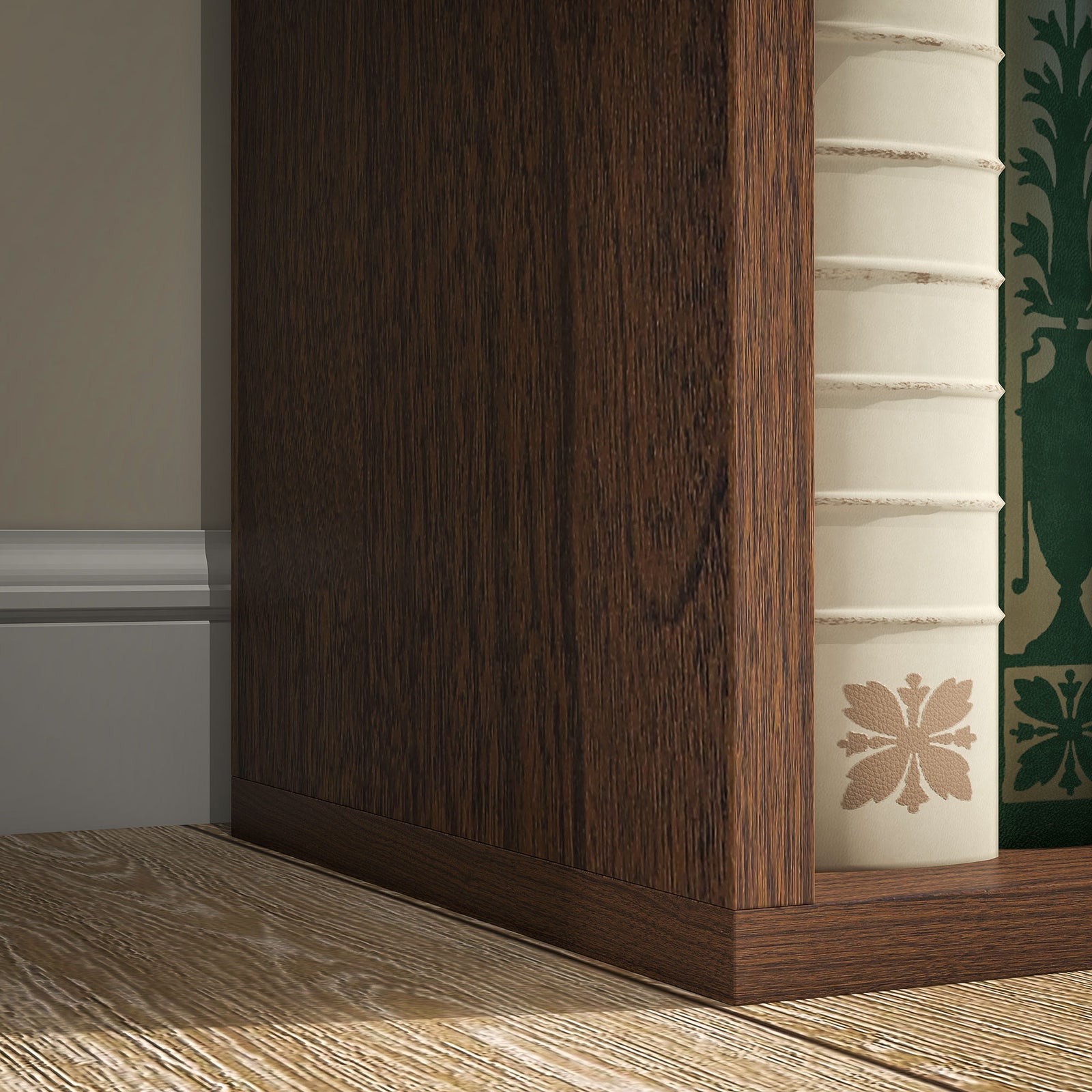 Bookcase Modern Bookshelf Cabinet For Home Office | One Size | Brown
