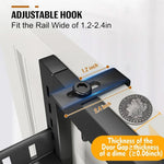 Black Steel Over-the-door Kitchen Pantry Organizer