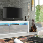 Shine Tv Unit 160cm With Led Lights | Grey