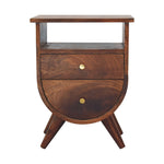 Solid Wood Split Chestnut Bedside