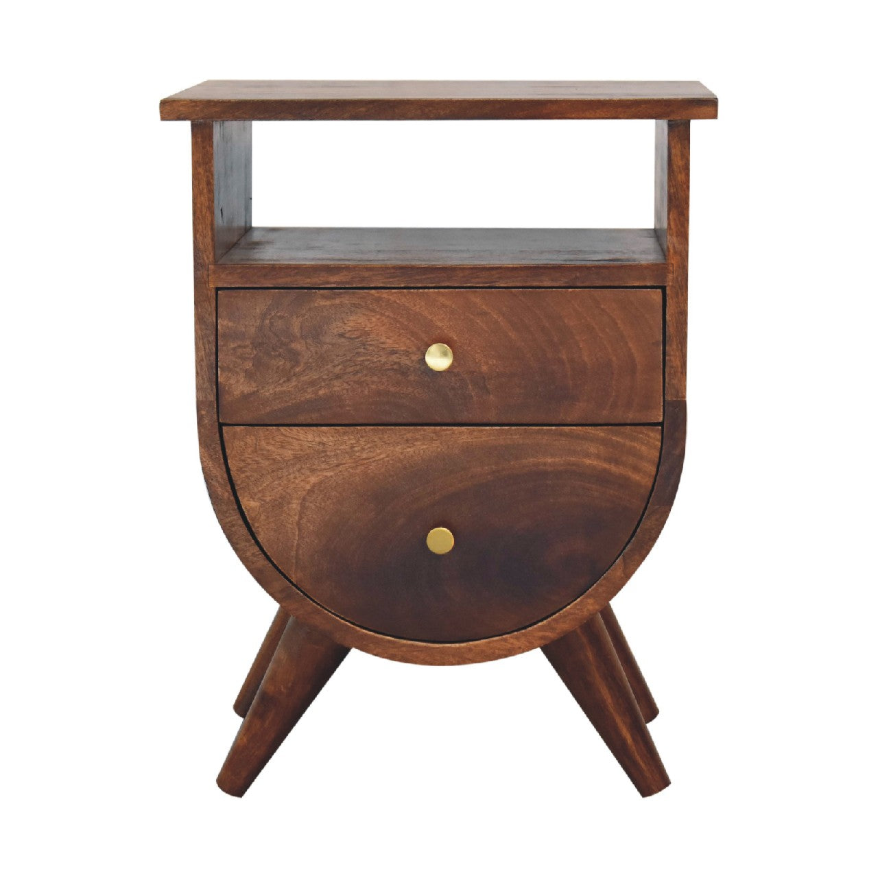 Solid Wood Split Chestnut Bedside