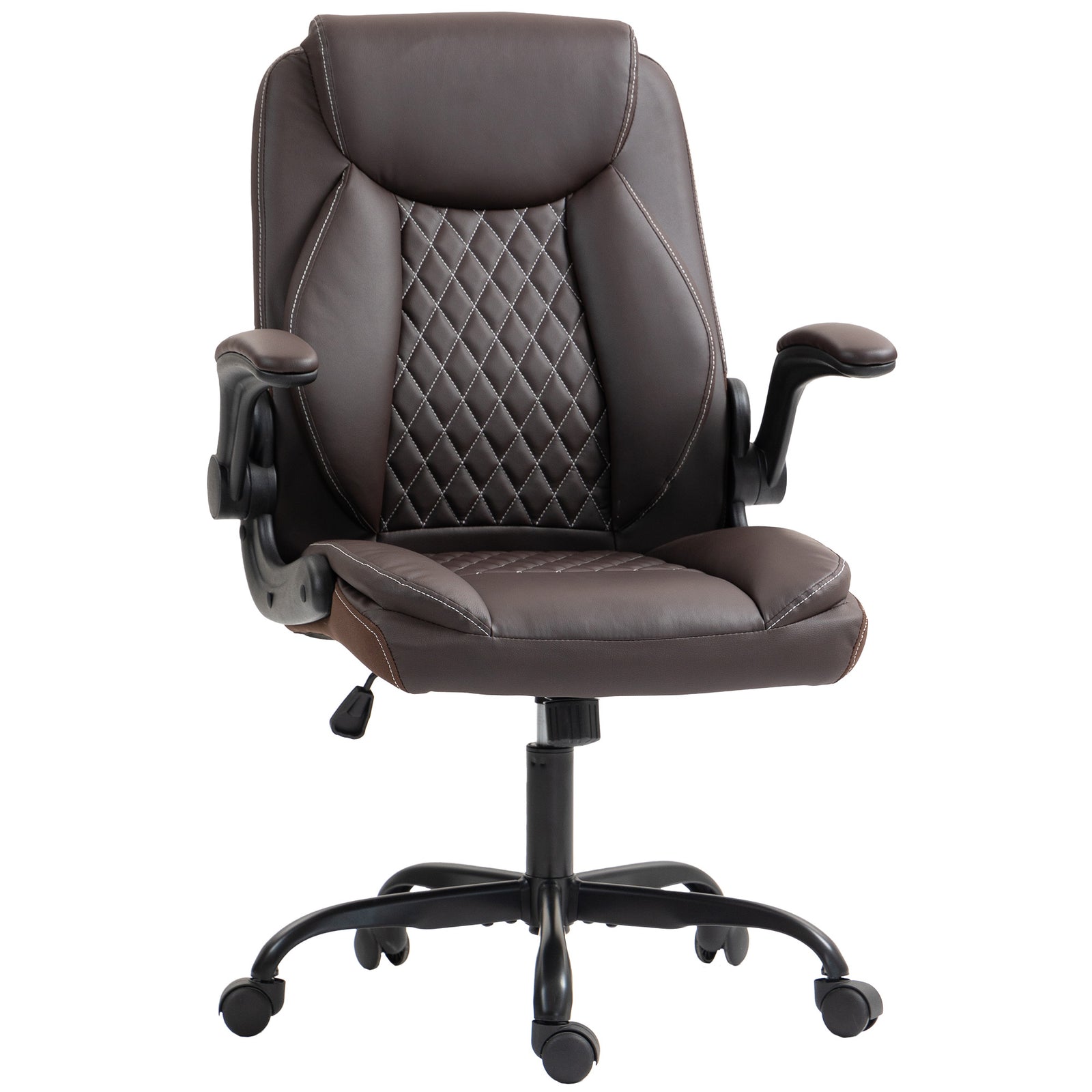 Office Chair, Thick Cushion | Brown
