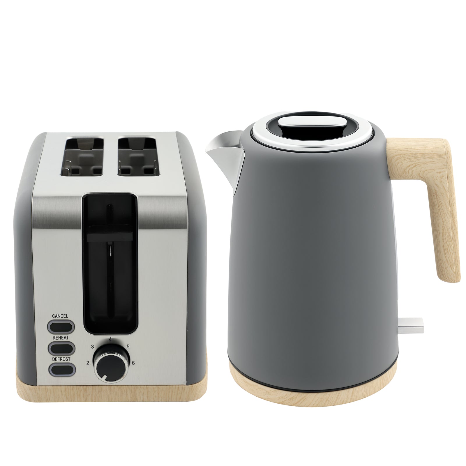 1.7l Electric Fast Boil Kettle And 2 Slice Toaster Set