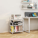 3-tier Storage Shelf Metal Shelves For Storage Home Office | One Size | White