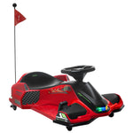 12v Electric Go Kart For Kids With Music, Led Lights, Red | Red