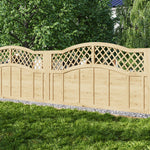 Omega Spruce Wood Fence Panel With Lattice Top 180cm W X 90/120/180cm H – Natural Finish, Durable, Easy Diy Garden Privacy Screen | Small