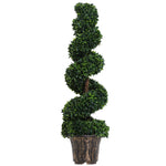 2 Pack 120cm Artificial Boxwood Spiral Tree Decorative