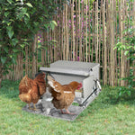 Automatic Chicken Feeder Galvanized Steel Poultry Feeders 11.5kg