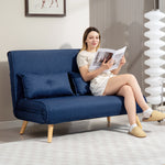 Click Clack Sofa Bed, 2 Seater Bed Settee For Living Room | Blue