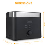 Sirius 2 Slice Toaster | Black