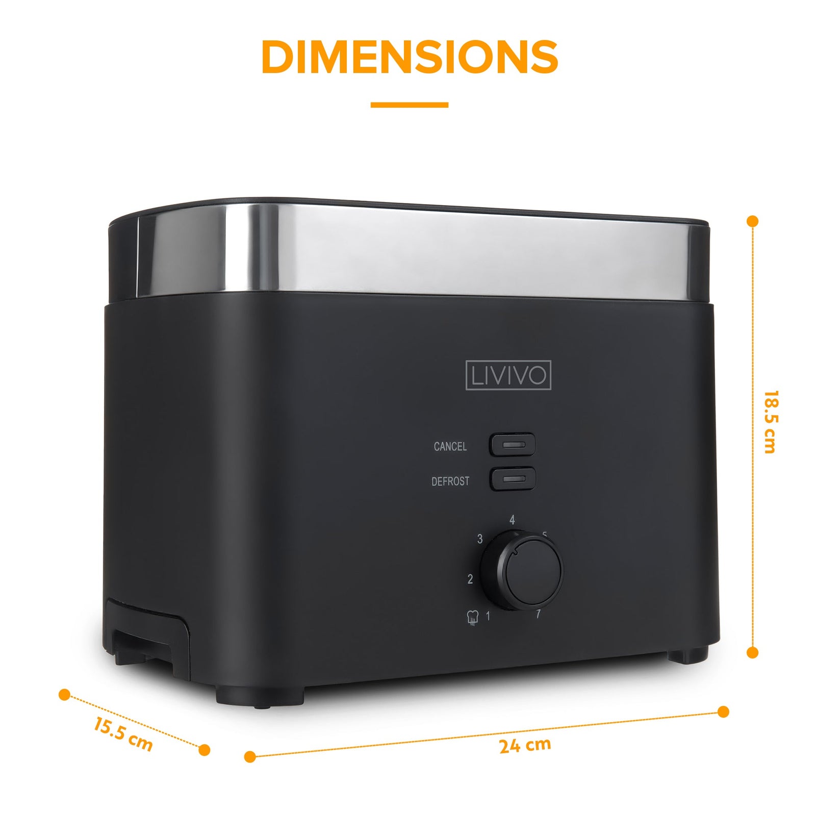 Sirius 2 Slice Toaster | Black