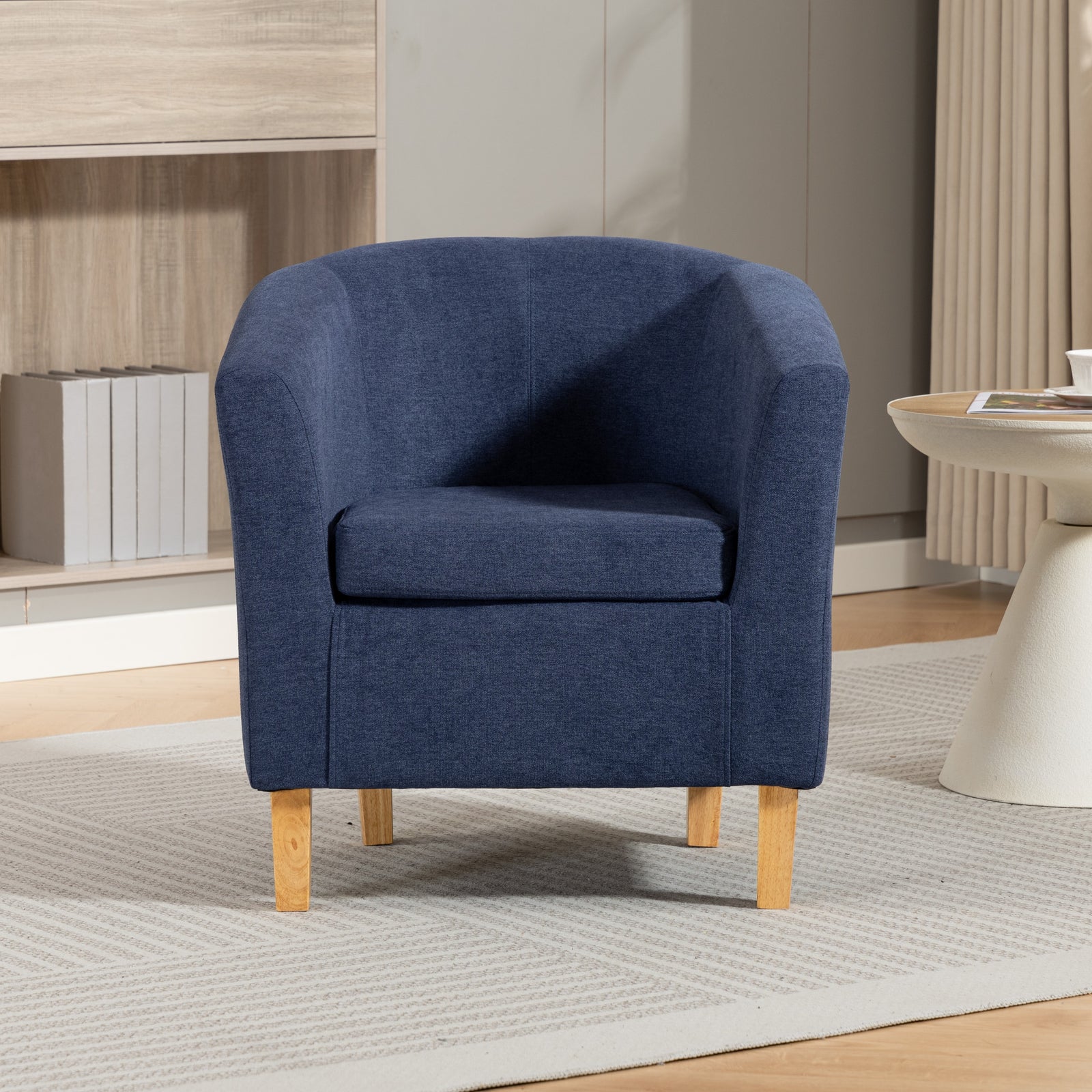 Millie Fabric Accent Chair | Denim Blue