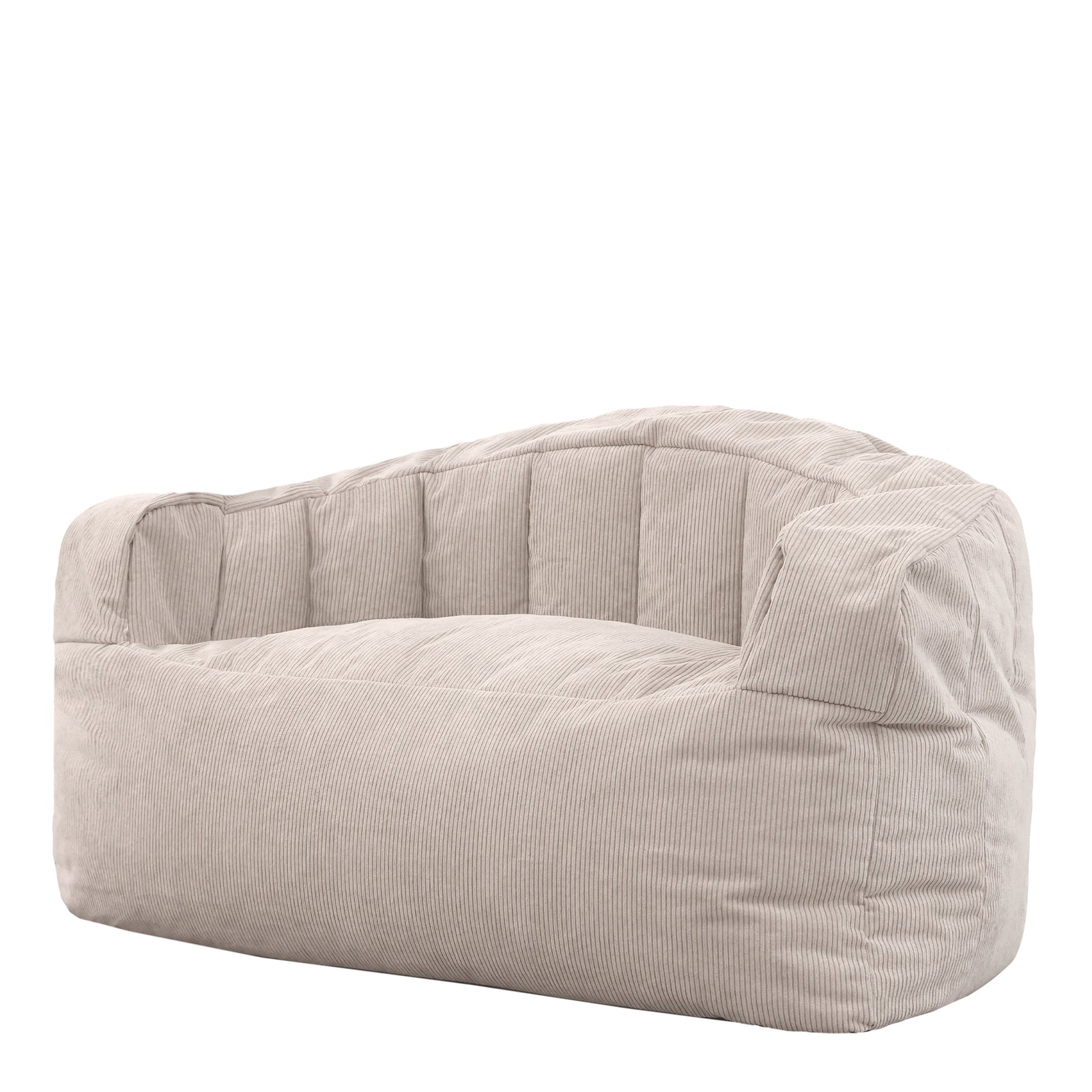 Cora Fine Cord Xl Bean Bag Sofa | Beige