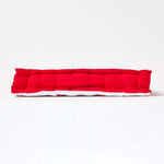 Cotton Hearts Print Floor Cushion | 40cm x 40cm | Red