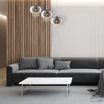 Starlight Chrome Pendant Lamp 3xe14 A Stunning Range With 22cm Glass Shades Housing Chrome Fitments And Gorgeous Crystals
