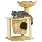 Cat Tree With Scratching Posts, Cat House, Bed, Washable Cushions