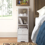 Breeins Modern Bedside Table With 2 Drawers