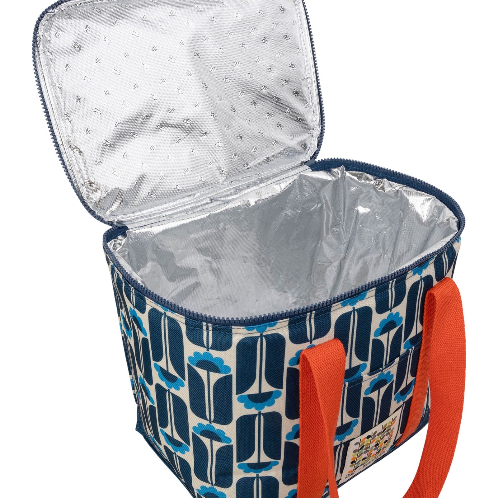 Orla Kiely 12l Flowers Cool Bag | One Size | NavyBlue