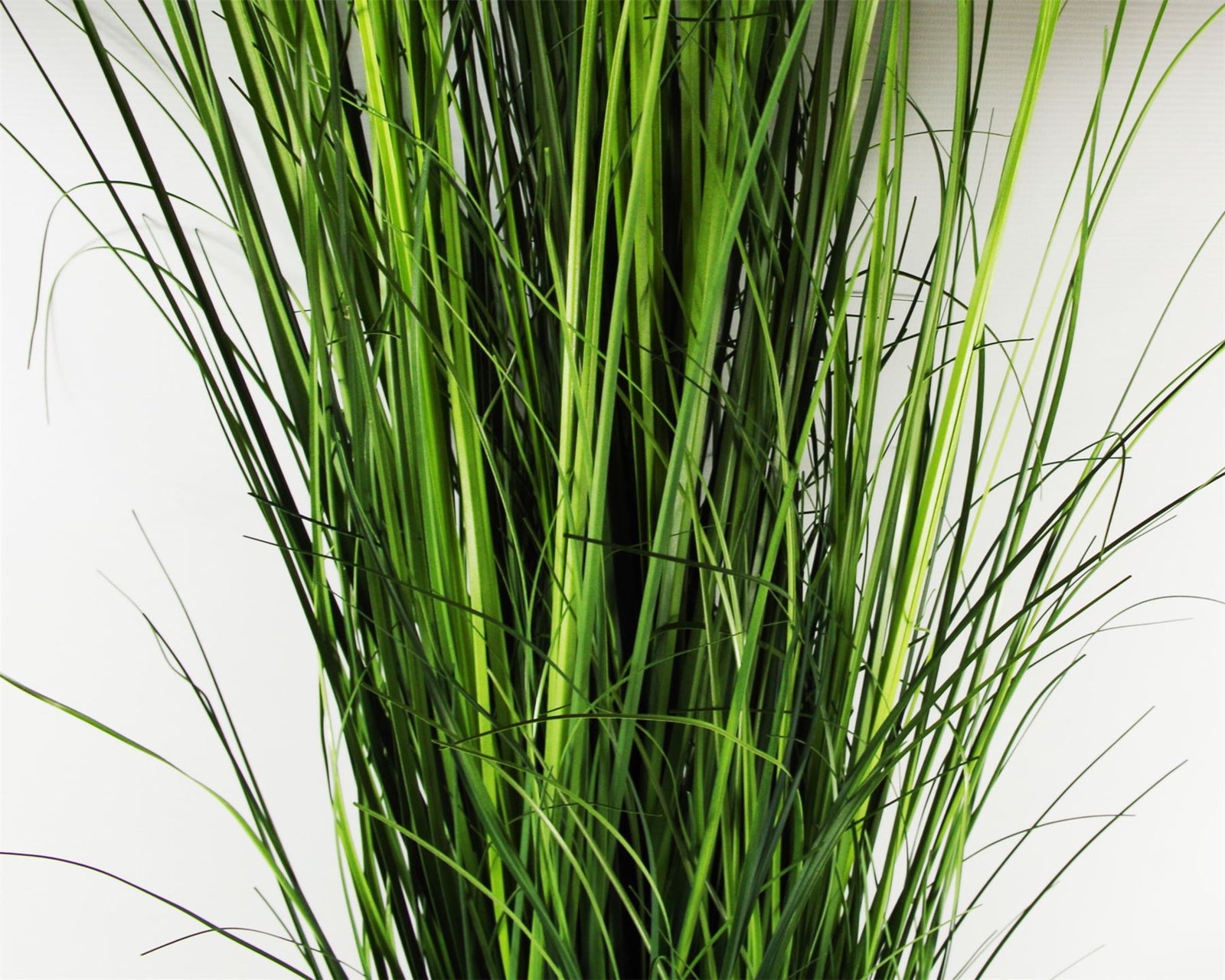 Leaf Artificial 130cm Extra Large Grass Plant With Gold Metal Planter