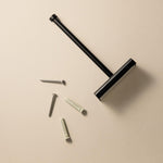 Toilet Roll Holder, Screw-in Or Self-adhesive Matt Black Next Collection