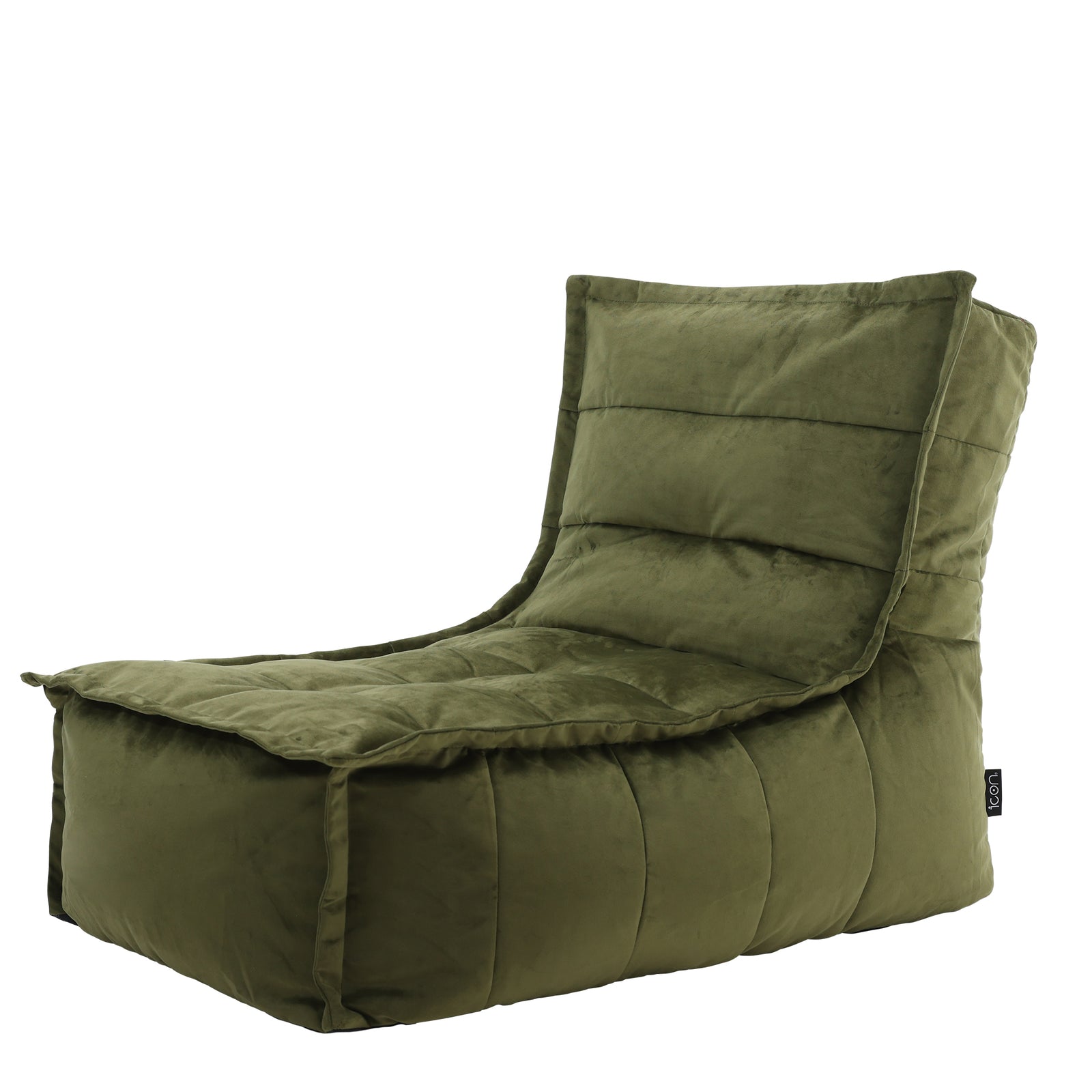 Dolce Velvet Bean Bag Lounger | Olive